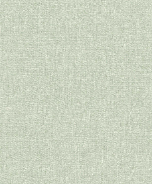 SL81104 | Soft Linen , Green - Seabrook Designs Wallpaper