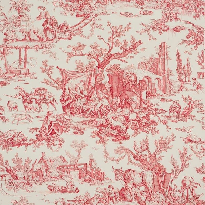 Sample P8013130.19 Le Hameau Crimson Brunschwig and Fils