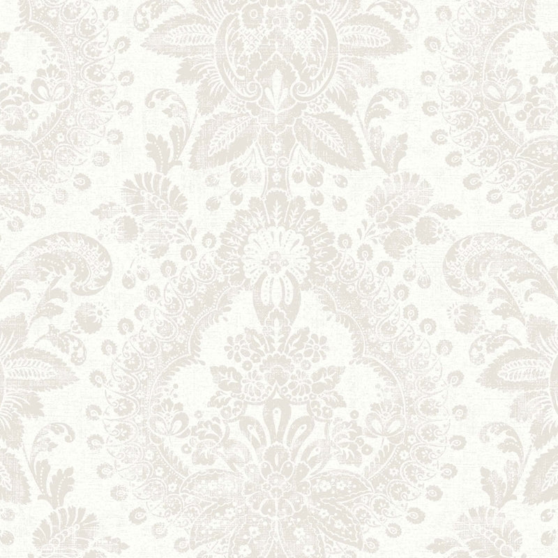 Sample 1918 Boudoir Medallion, Grey By Borastapeter Wallpaper