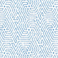 Sample 2510-08WP Maze, French Blue by Quadrille Wallpaper