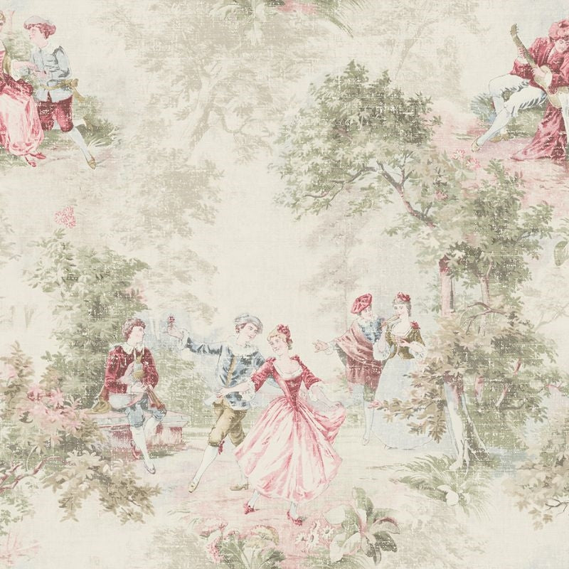 Sample MV82307 Vintage Home 2 Toile Wallquest