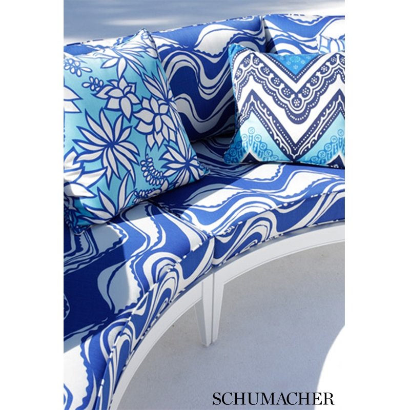 Find 174690 Schumacher Carmel Coastline Print Surf Fabric
