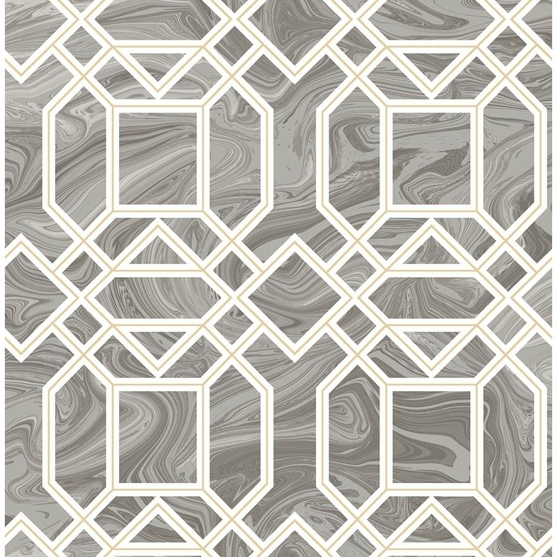 Order 2763-24245 Moonlight Grey Geometric A-Street Prints Wallpaper