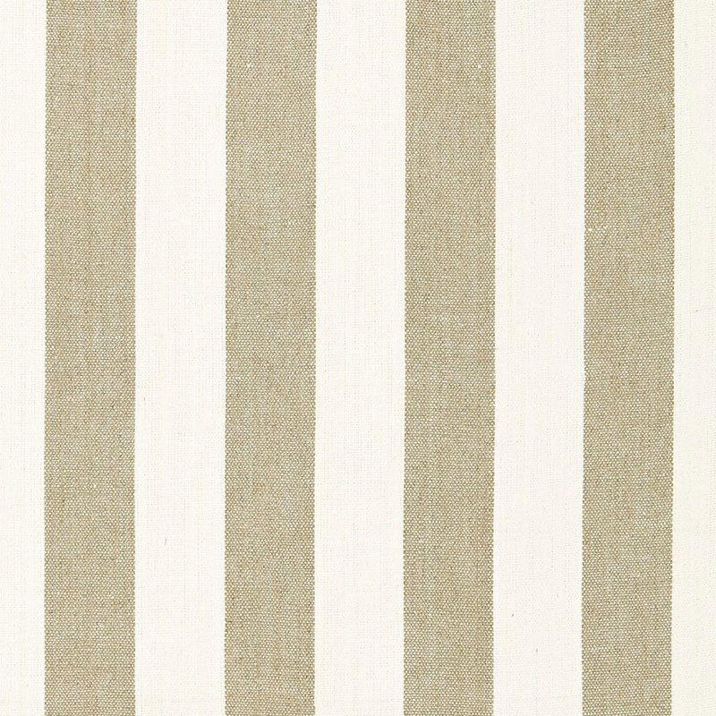 Purchase sample of 66071 Augustin Linen Stripe, Linen / Ivory by Schumacher Fabric