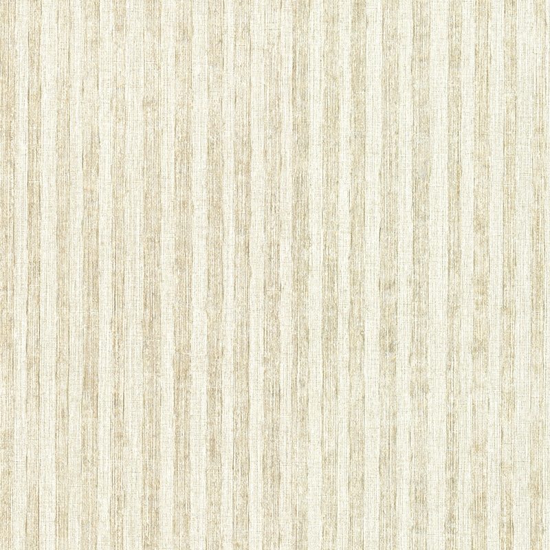 Sample 2758-87977 Textures and Weaves, Pemberly Neutral Stripe Wallpaper by Warner