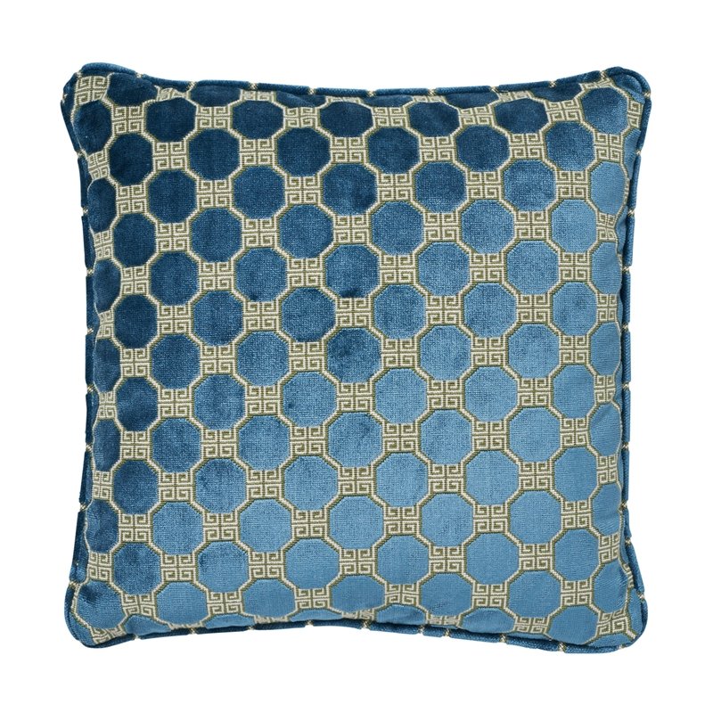 So7397304 Bixi Velvet 18&quot; Pillow Celestine By Schumacher Furniture and Accessories 1,So7397304 Bixi Velvet 18&quot; Pillow Celestine By Schumacher Furniture and Accessories 2