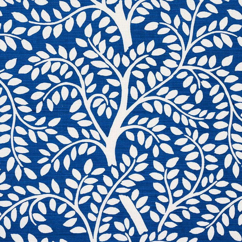 View 179500 Temple Garden Ii Blue By Schumacher Fabric