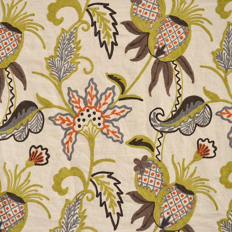 Sample 7623 Iconic Multi Magnolia Fabric