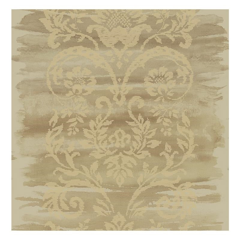 Sample Carl Robinson  CR61107, Northumberland color Yellow/Gold  Damask Wallpaper