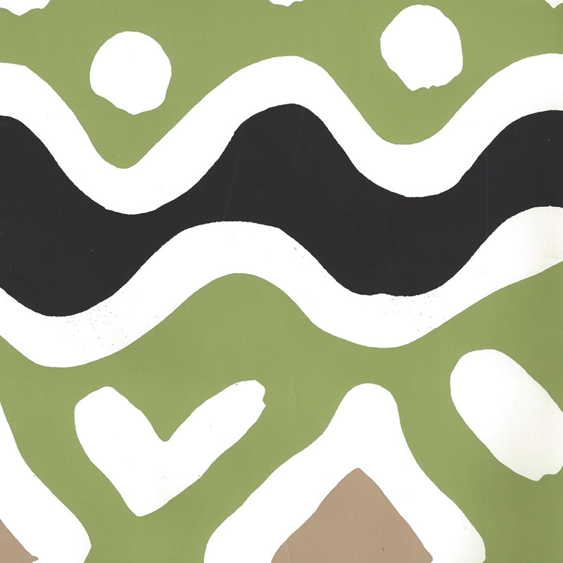 Purchase AP103-19 Cap Ferrat Jungle Green Taupe Black by Quadrille Wallpaper
