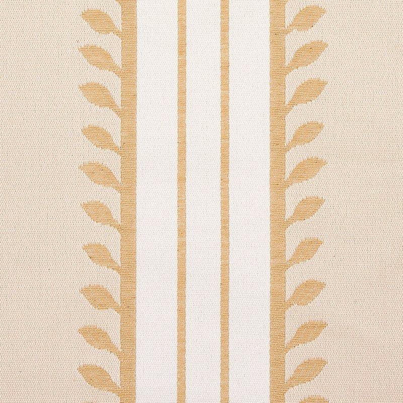 Acquire 80720 Etruscan Stripe Ivory And Ochre Schumacher Fabric