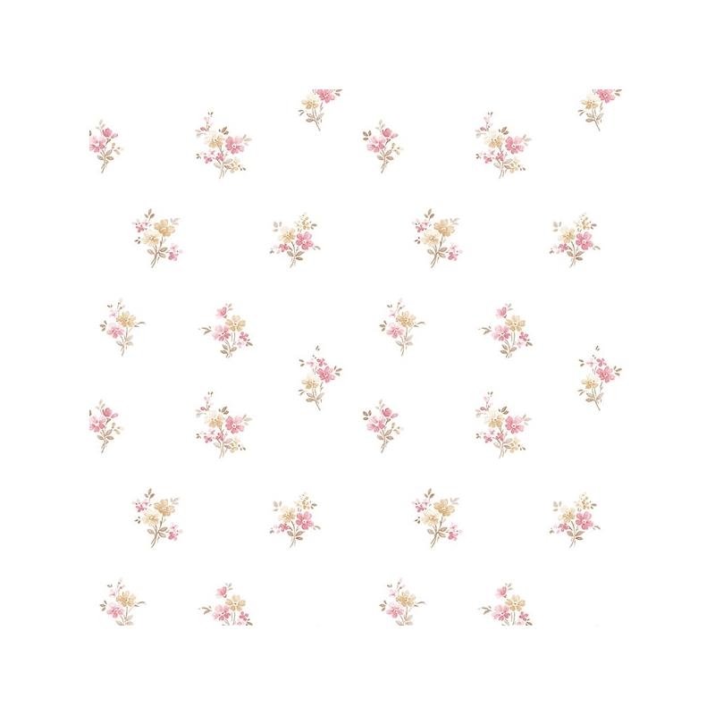 Sample PR33839 Red Small Floral wallpaper Norwall Wallpaper