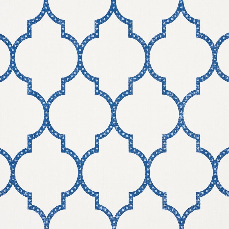 Shop 5009011 Algiers Paperweave Blue Schumacher Wallpaper