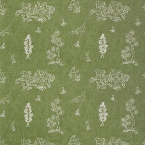 View AM100318.3.0 Friendly Folk Green Animal/Insect Kravet Couture Fabric
