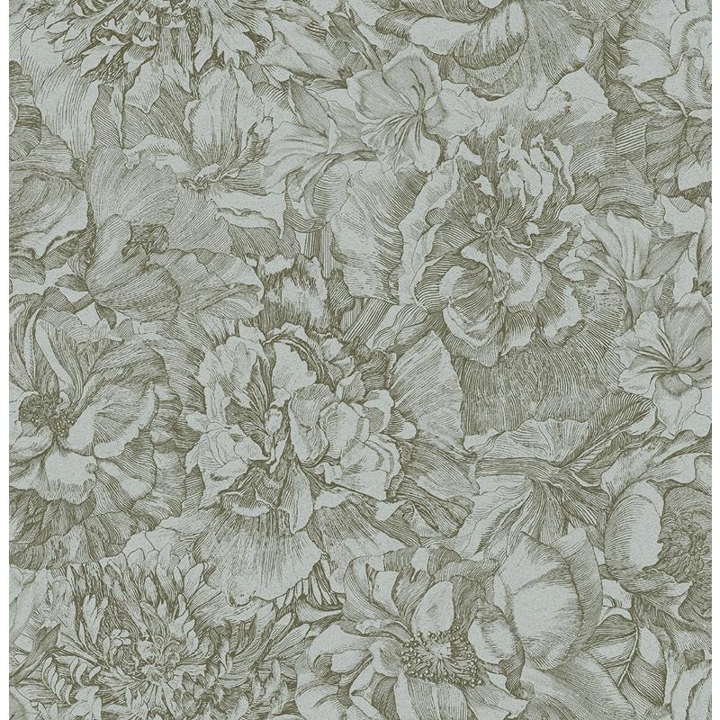 Shop 307342 Museum Auguste Sage Floral Wallpaper Sage by Eijffinger Wallpaper