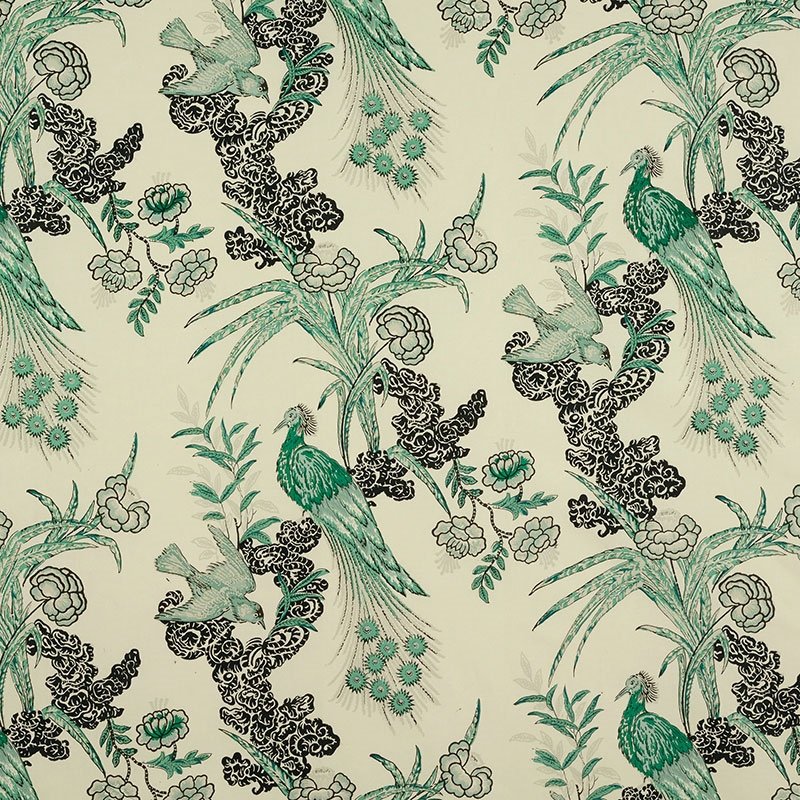 Shop 175911 Peacock Emerald by Schumacher Fabric