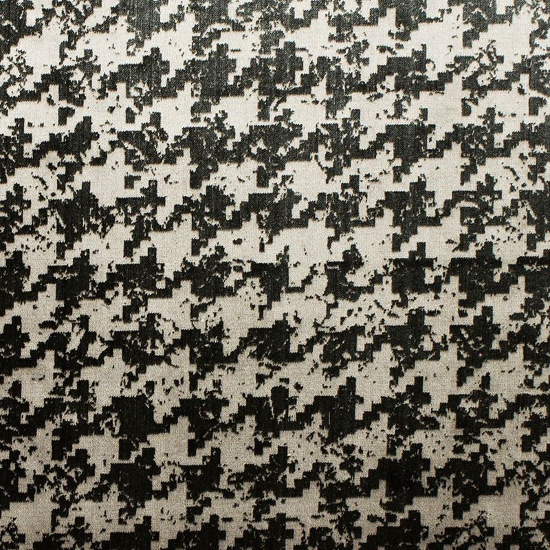 Sample ELKO-9 Elko, Black white Black Stout Fabric