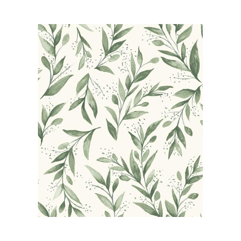 Sample PSW1001RL Magnolia Home Vol. II, Botanical Green Peel and Stick Wallpaper