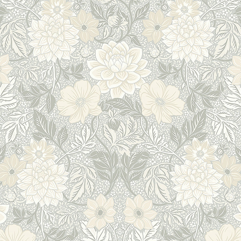 Sample 7664 Dahlia Garden, Natural By Borastapeter Wallcovering
