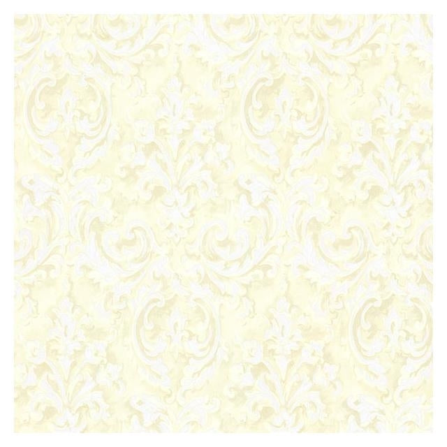 Acquire 2605-21611 Beacon House Rosemore Aurora Yellow Damask Beacon House Wallpaper