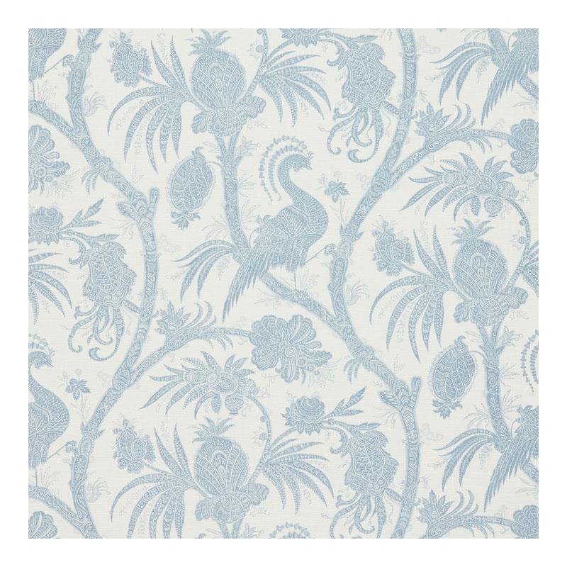 Sample 16575-001 Balinese Peacock, Sky by Scalamandre Fabric (SC 000116575)