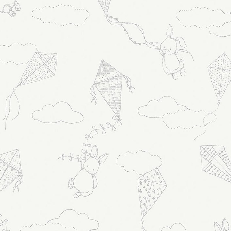 Looking 7459 Up and Away Ivory by Borastapeter Wallpaper