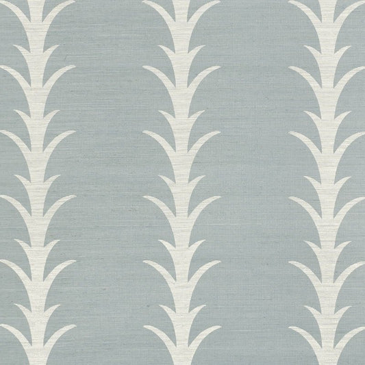 Search 5006056 Acanthus Stripe Chambray Schumacher Wallpaper