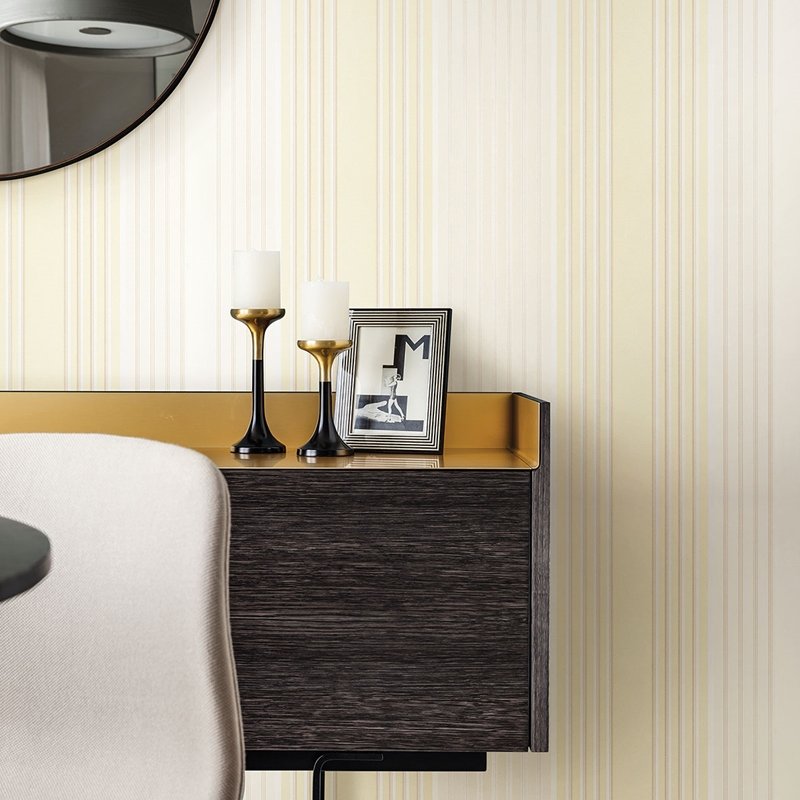 Shop 2812-blw10202 surfaces yellows stripes wallpaper advantage Wallpaper