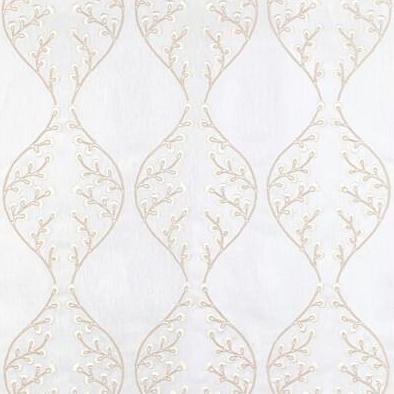 Looking 2021130.1601 Lillie Sheer Ivory Pearl Botanical & Floral by Lee Jofa Fabric