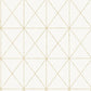 Sample NUS3577 White and Gold Get In Line, Geometric Peel and Stick Wallpaper