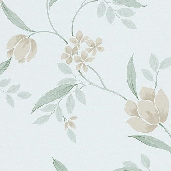 Shop 798814 Tendresse Blue Floral by Washington Wallpaper