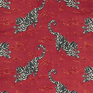 Select 2020200.198 Bongol Velvet Crimson Animal Insects by Lee Jofa Fabric