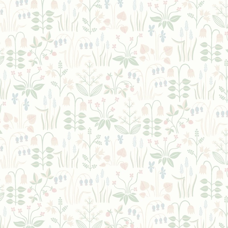 Save 7217 Strawberry Field Ivory by Borastapeter Wallpaper