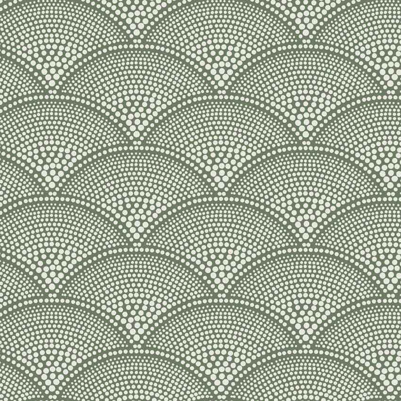 Sample F111-8029 Feather Fan Crm On Olv by Cole and Son Fabric