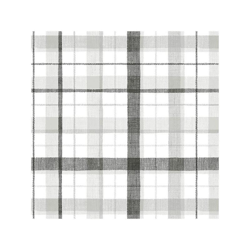 Sample CK36628 Creative Kitchens Linen Plaid  Norwall Wallpaper