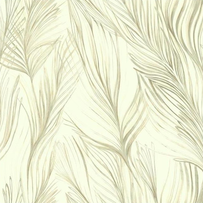 Save NA0502 Botanical Dreams Peaceful Plume Beige by Candice Olson Wallpaper