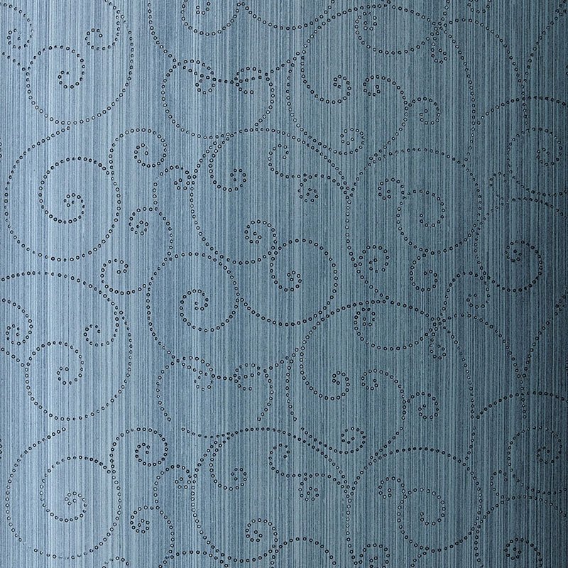 Shop 5005722 Beaded Scroll Peacock Schumacher Wallpaper