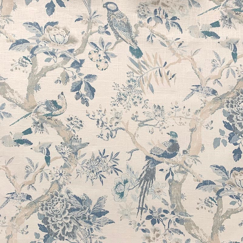 Order 10230 Clarence Bluebell Blue Light Blue Magnolia Fabric