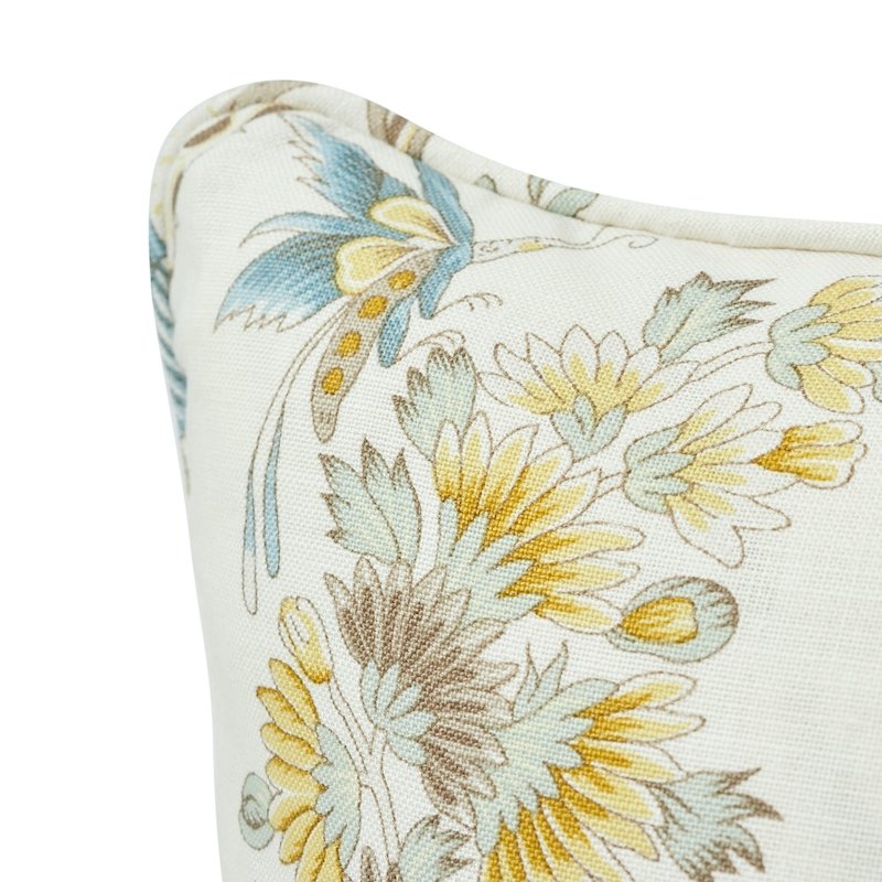 So7874011 Camile Embroidery Pillow Yellow By Schumacher Furniture and Accessories 1,So7874011 Camile Embroidery Pillow Yellow By Schumacher Furniture and Accessories 2