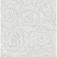 Sample 2969-26036 Pacifica, Periwinkle Light Grey Textured Floral by A-Street Prints Wallpaper