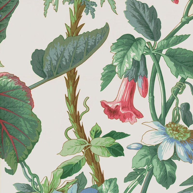 Purchase sample of 172951 Palmetto Garden, Tropic by Schumacher Fabric