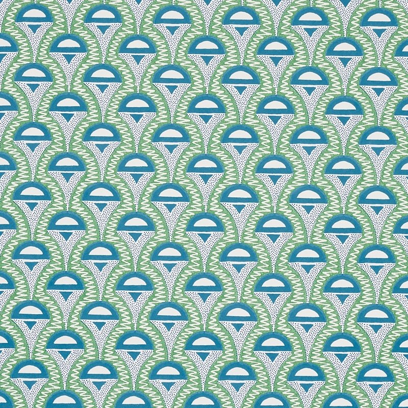 Looking for 5012082 Abelino Green and Peacock Schumacher Wallcovering Wallpaper