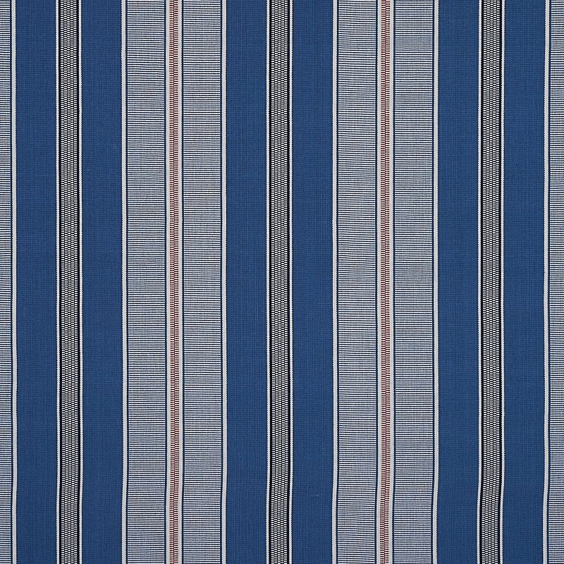 Purchase sample of 80810 Scoop Hand Woven Stripe, Neptune by Schumacher Fabric