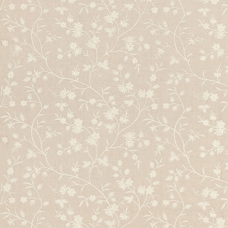 Purchase sample of 67190 Wildflower Embroidery, Linen by Schumacher Fabric