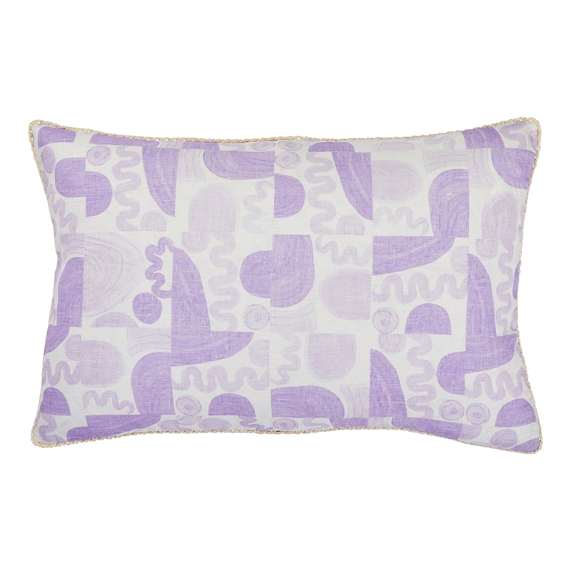 So230020 | Maple Lumbar Pillow, Wisteria - Schumacher Furniture and Accessories