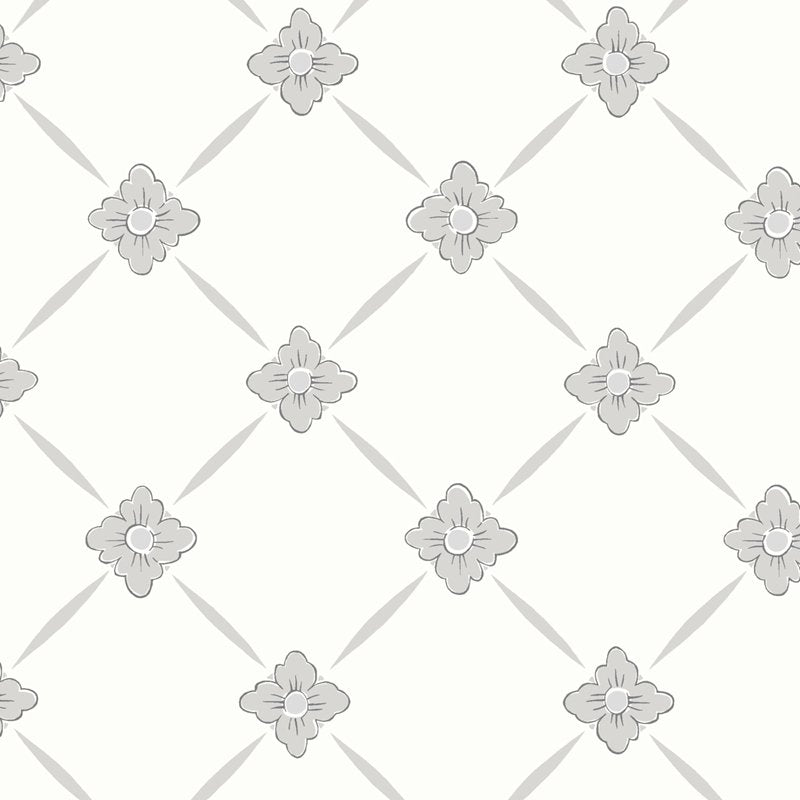 Acquire 4505 LinnÃ© Grey And Silver by Borastapeter Wallpaper