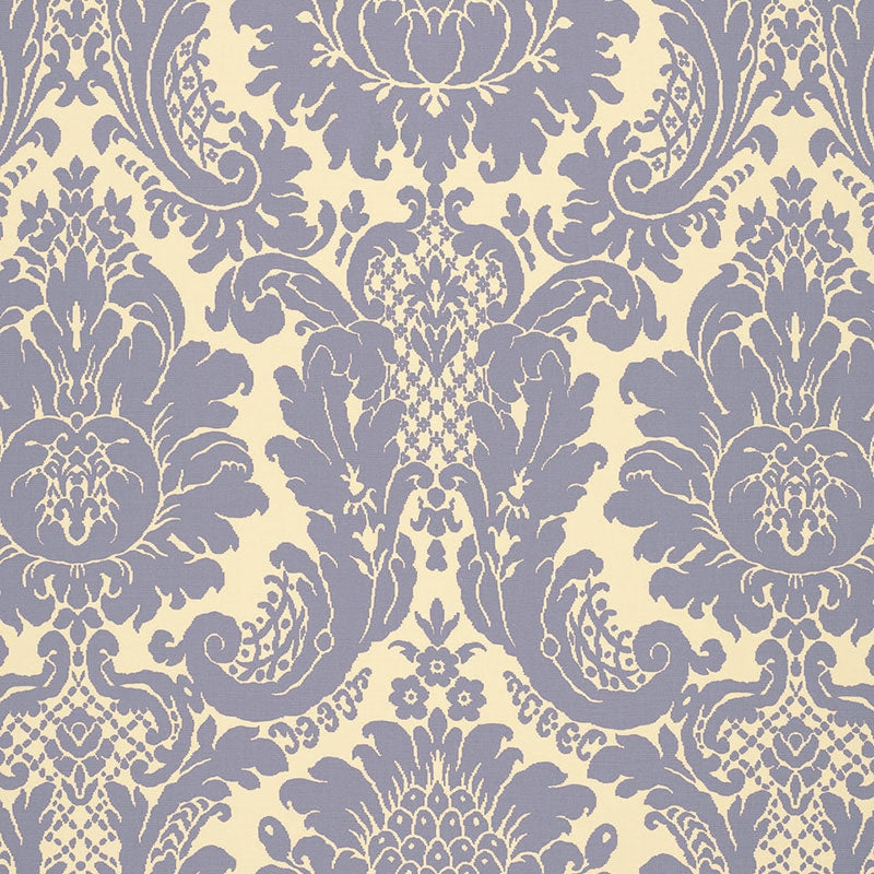 Purchase sample of 2643543 Harmon Manor Ii, Blue by Schumacher Fabric