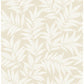 Sample 2970-26125 Revival, Morris Taupe Leaf Wallpaper by A-Street Prints Wallpaper