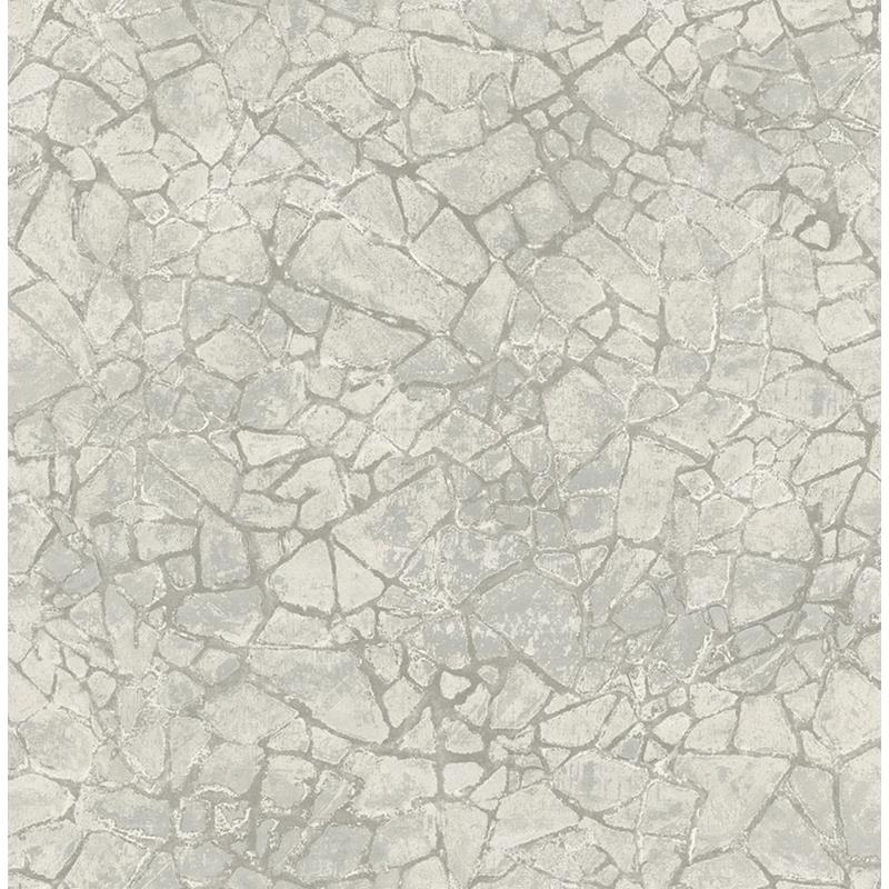 Find MW30208 Metalworks Gray Stone by Seabrook Wallpaper