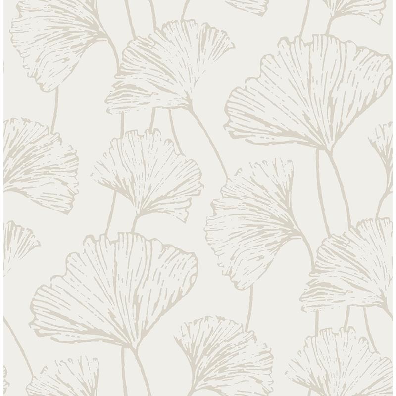 Sample NUS3578 Silver Hikarigaoka, Flowers Peel and Stick Wallpaper
